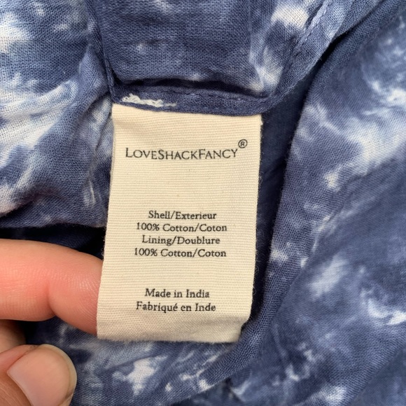 LoveShackFancy Sz. Large Cedria Tie Dye Blue - Picture 6 of 6
